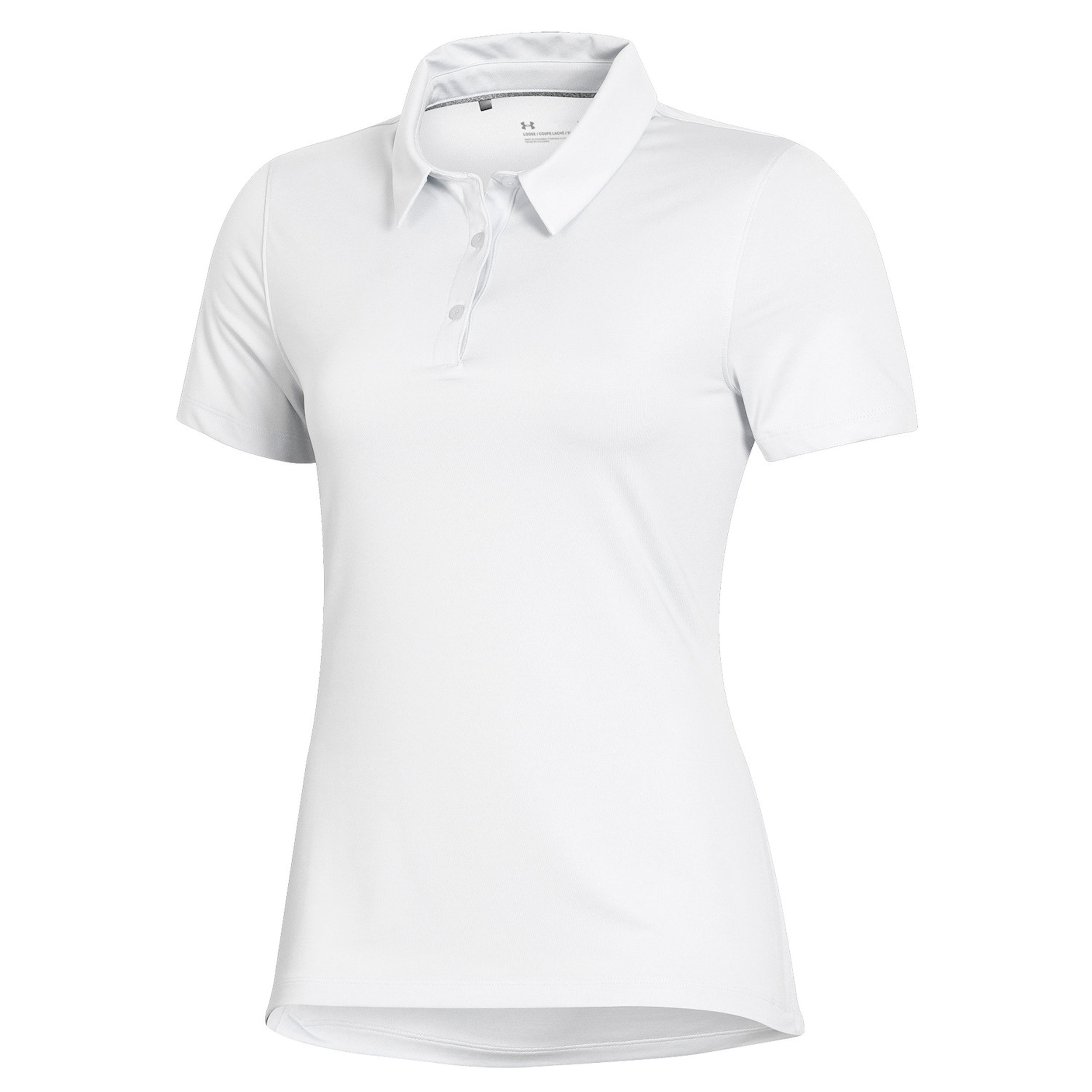 Under Armour T2 Green Women's Golf Polo - White-R